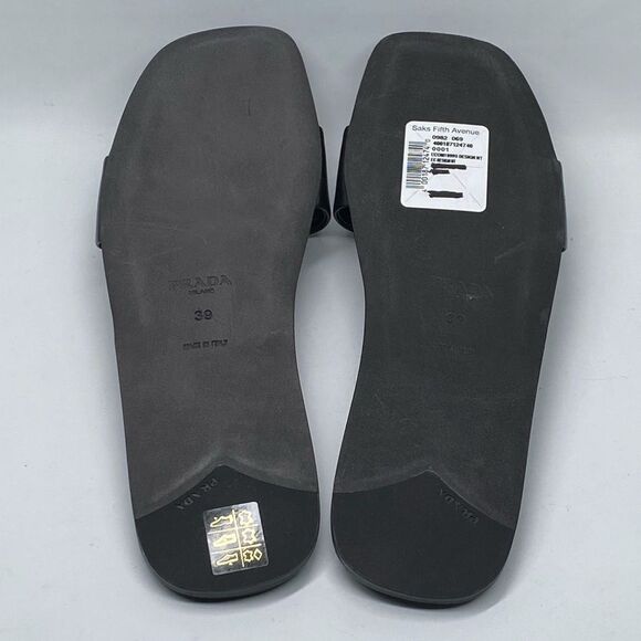 Prada Triangle Logo Slide Sandal size 39 - Picture 10 of 12